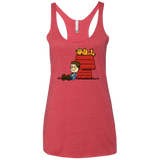 T-Shirts Vintage Red / X-Small Jon Brown Women's Triblend Racerback Tank