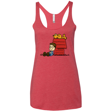 T-Shirts Vintage Red / X-Small Jon Brown Women's Triblend Racerback Tank