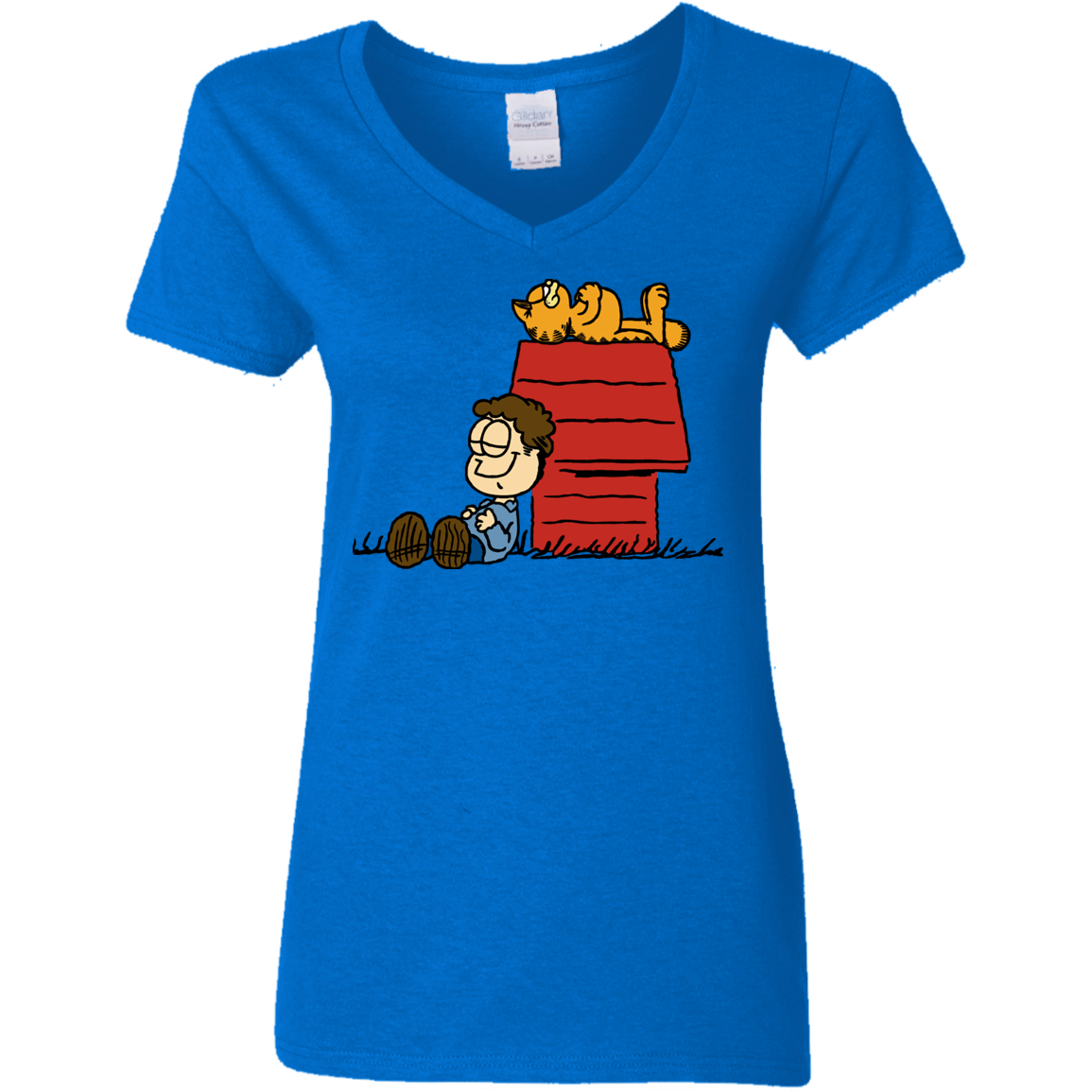 T-Shirts Royal / S Jon Brown Women's V-Neck T-Shirt