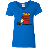 T-Shirts Royal / S Jon Brown Women's V-Neck T-Shirt