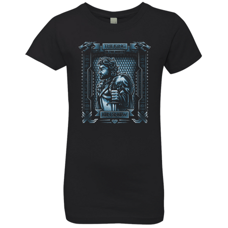 T-Shirts Black / YXS Jon Snow King in the North Girls Premium T-Shirt