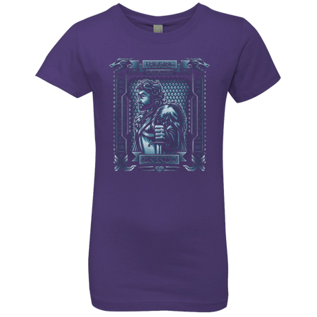 T-Shirts Purple Rush / YXS Jon Snow King in the North Girls Premium T-Shirt