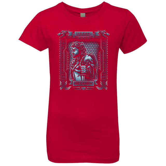T-Shirts Red / YXS Jon Snow King in the North Girls Premium T-Shirt