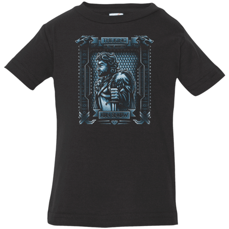 T-Shirts Black / 6 Months Jon Snow King in the North Infant Premium T-Shirt