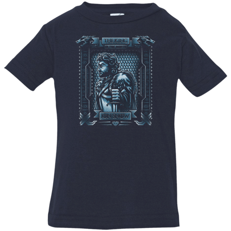 T-Shirts Navy / 6 Months Jon Snow King in the North Infant Premium T-Shirt