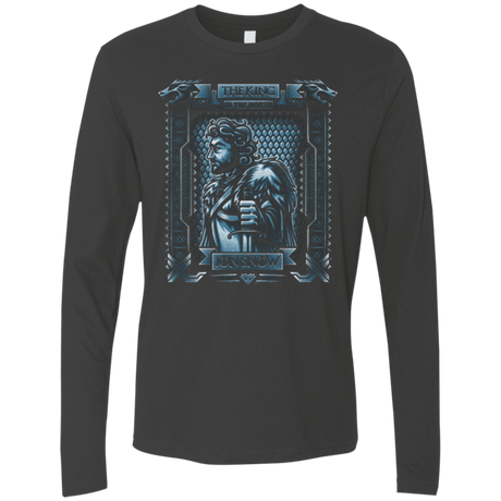 T-Shirts Heavy Metal / Small Jon Snow King in the North Men's Premium Long Sleeve