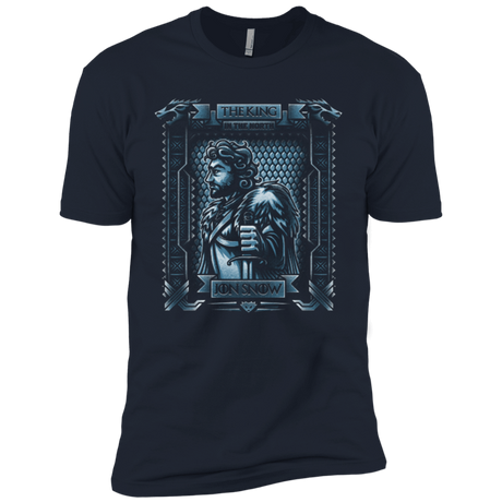T-Shirts Midnight Navy / X-Small Jon Snow King in the North Men's Premium T-Shirt