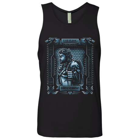 T-Shirts Black / Small Jon Snow King in the North Men's Premium Tank Top
