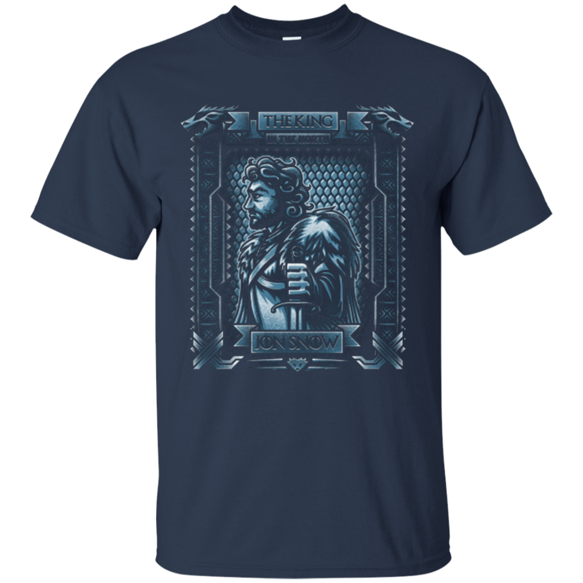 T-Shirts Navy / Small Jon Snow King in the North T-Shirt