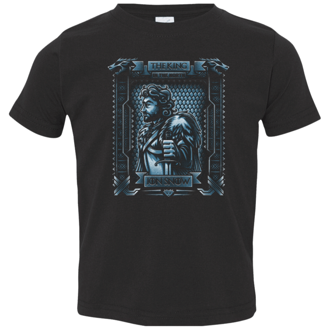T-Shirts Black / 2T Jon Snow King in the North Toddler Premium T-Shirt