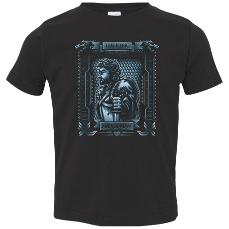 T-Shirts Black / 2T Jon Snow King in the North Toddler Premium T-Shirt