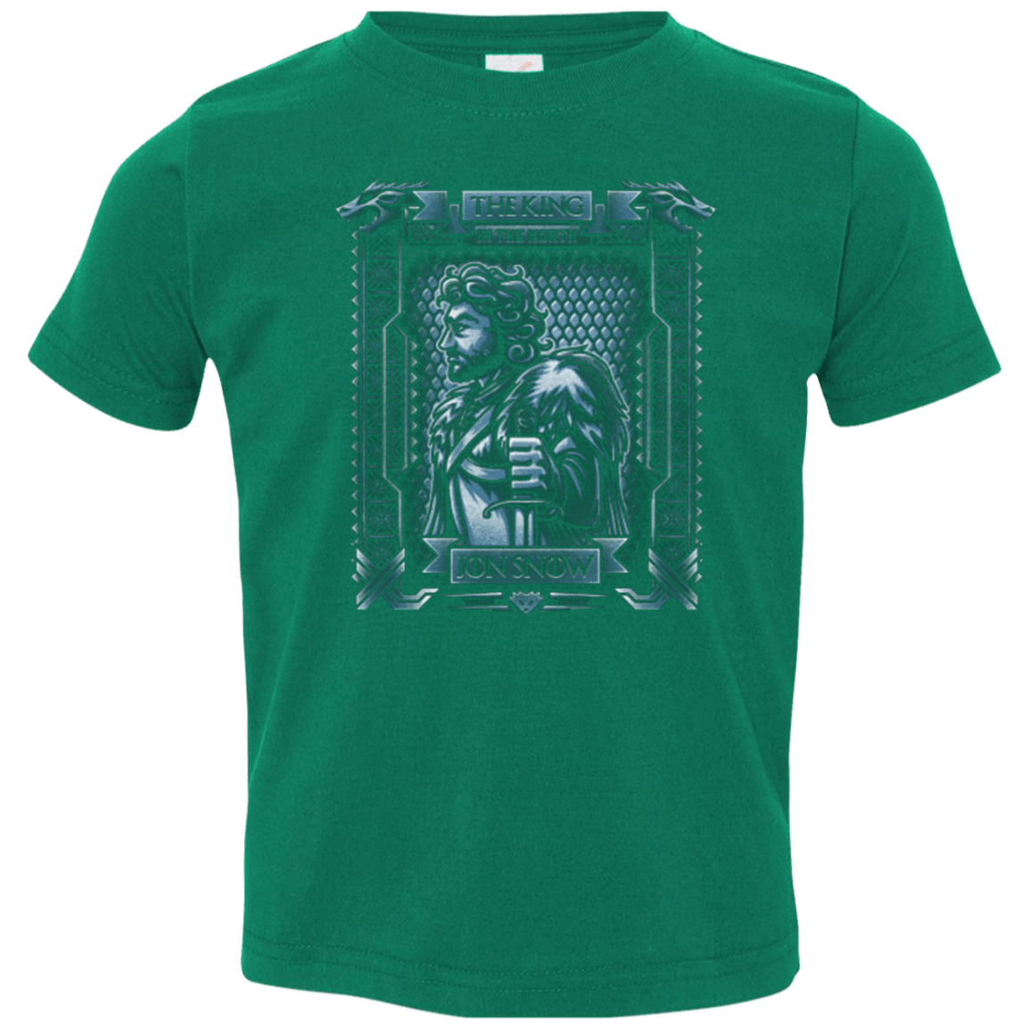 T-Shirts Kelly / 2T Jon Snow King in the North Toddler Premium T-Shirt