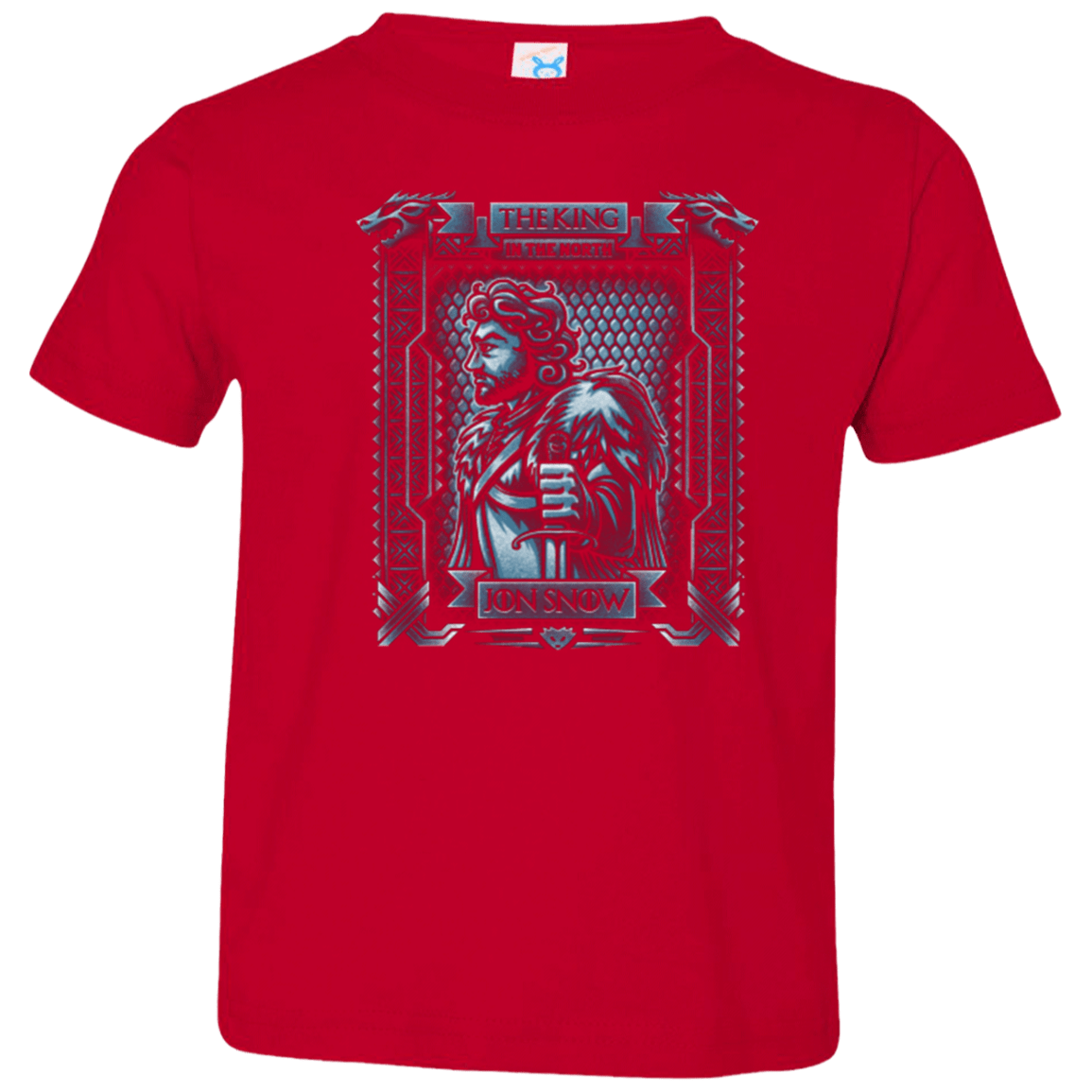 T-Shirts Red / 2T Jon Snow King in the North Toddler Premium T-Shirt