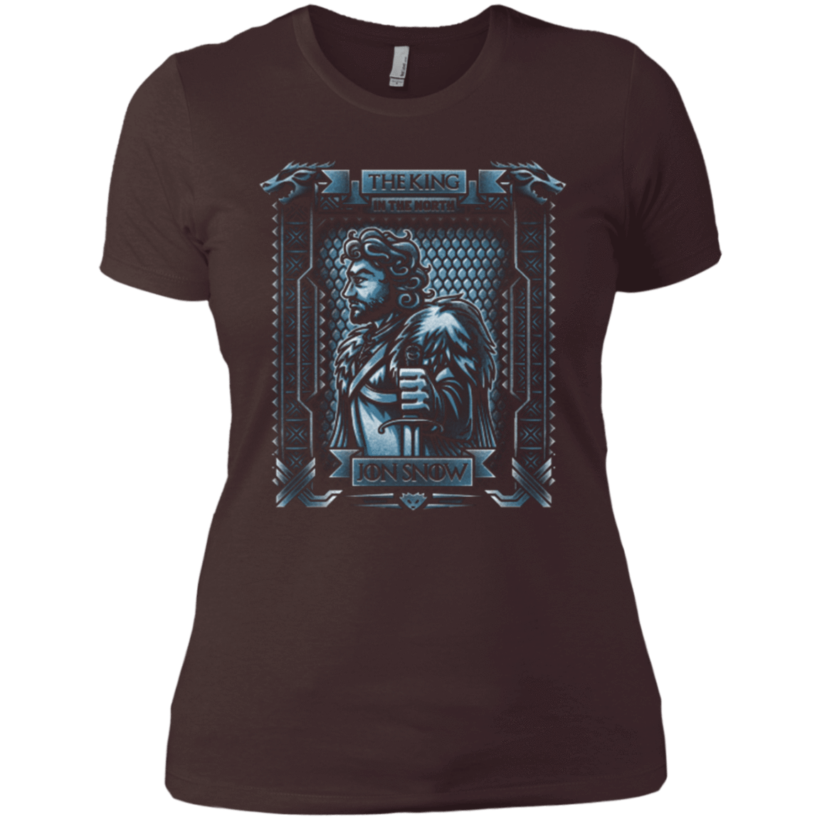 T-Shirts Dark Chocolate / X-Small Jon Snow King in the North Women's Premium T-Shirt
