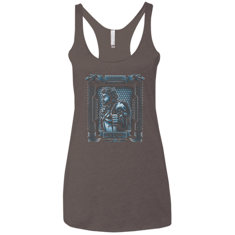 T-Shirts Macchiato / X-Small Jon Snow King in the North Women's Triblend Racerback Tank
