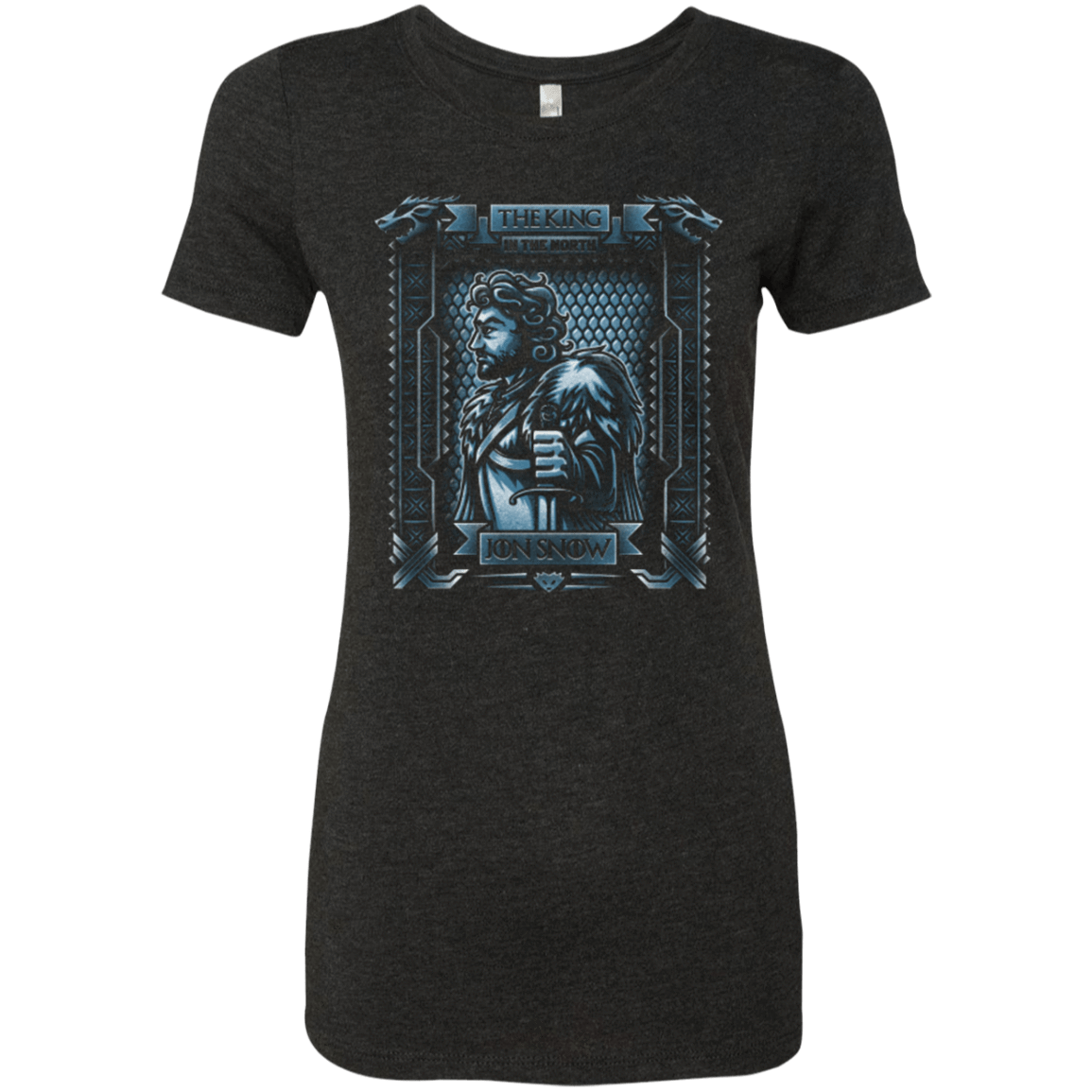 T-Shirts Vintage Black / Small Jon Snow King in the North Women's Triblend T-Shirt