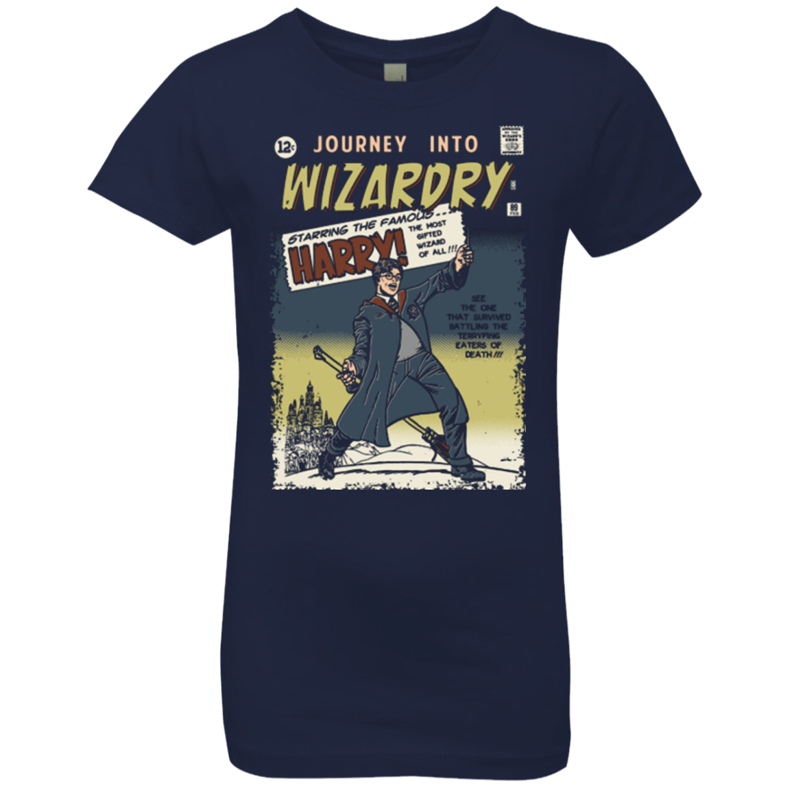 T-Shirts Midnight Navy / YXS Journey into Wizardry Girls Premium T-Shirt