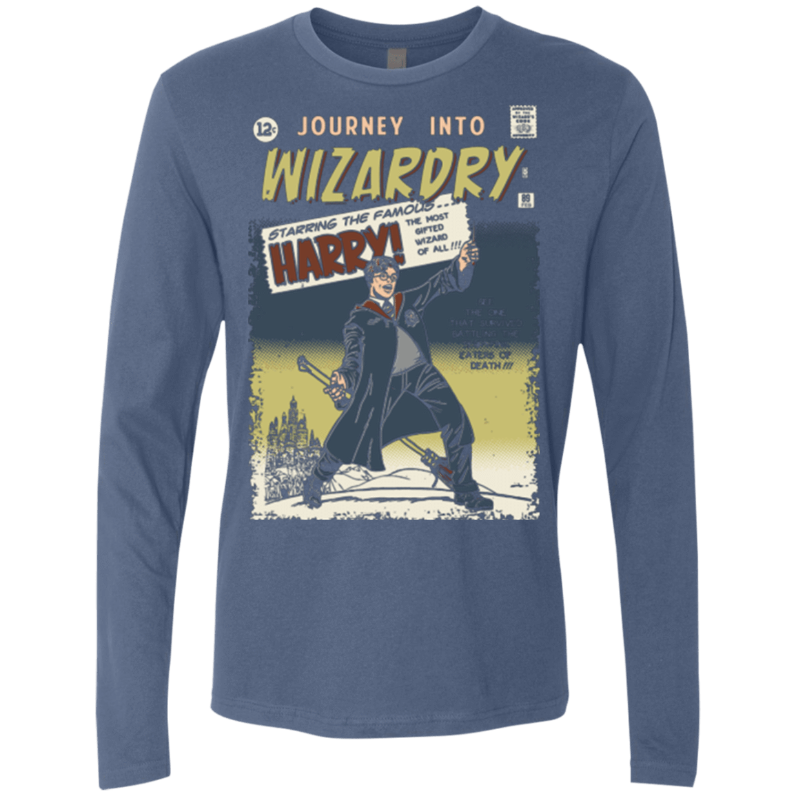 T-Shirts Indigo / Small Journey into Wizardry Men's Premium Long Sleeve