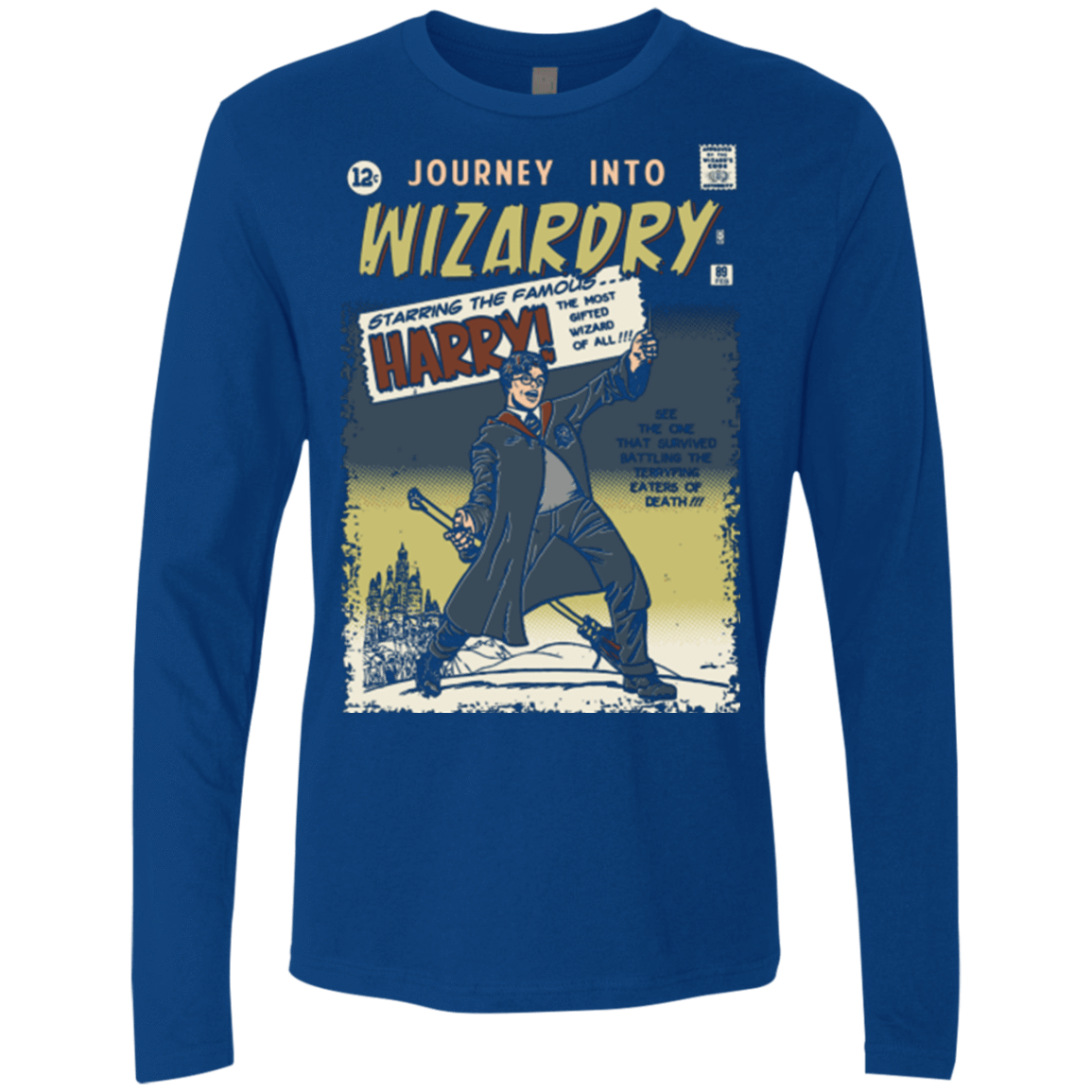 T-Shirts Royal / Small Journey into Wizardry Men's Premium Long Sleeve