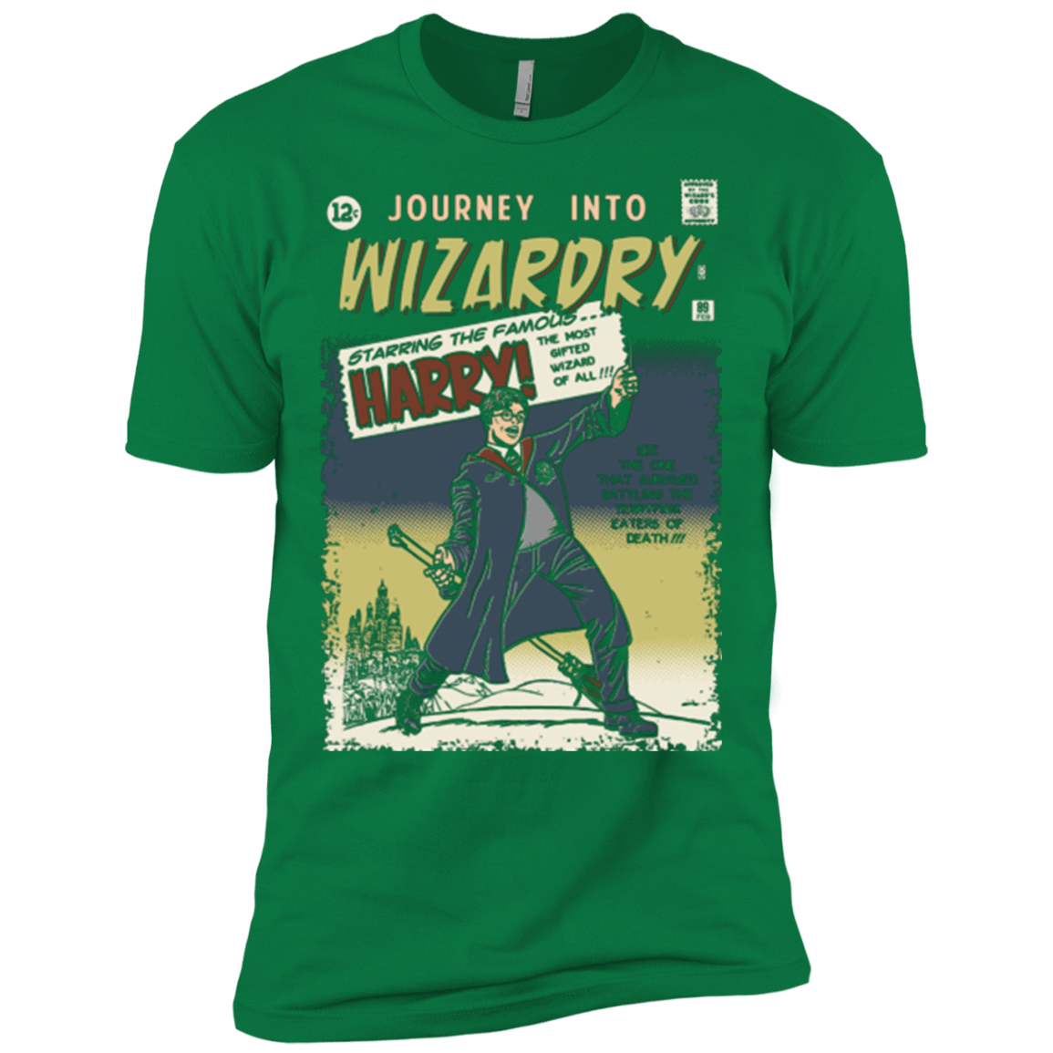 T-Shirts Kelly Green / X-Small Journey into Wizardry Men's Premium T-Shirt