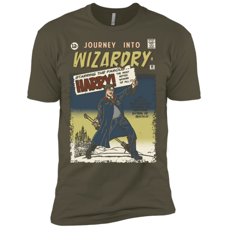 T-Shirts Military Green / X-Small Journey into Wizardry Men's Premium T-Shirt