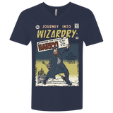 T-Shirts Midnight Navy / X-Small Journey into Wizardry Men's Premium V-Neck
