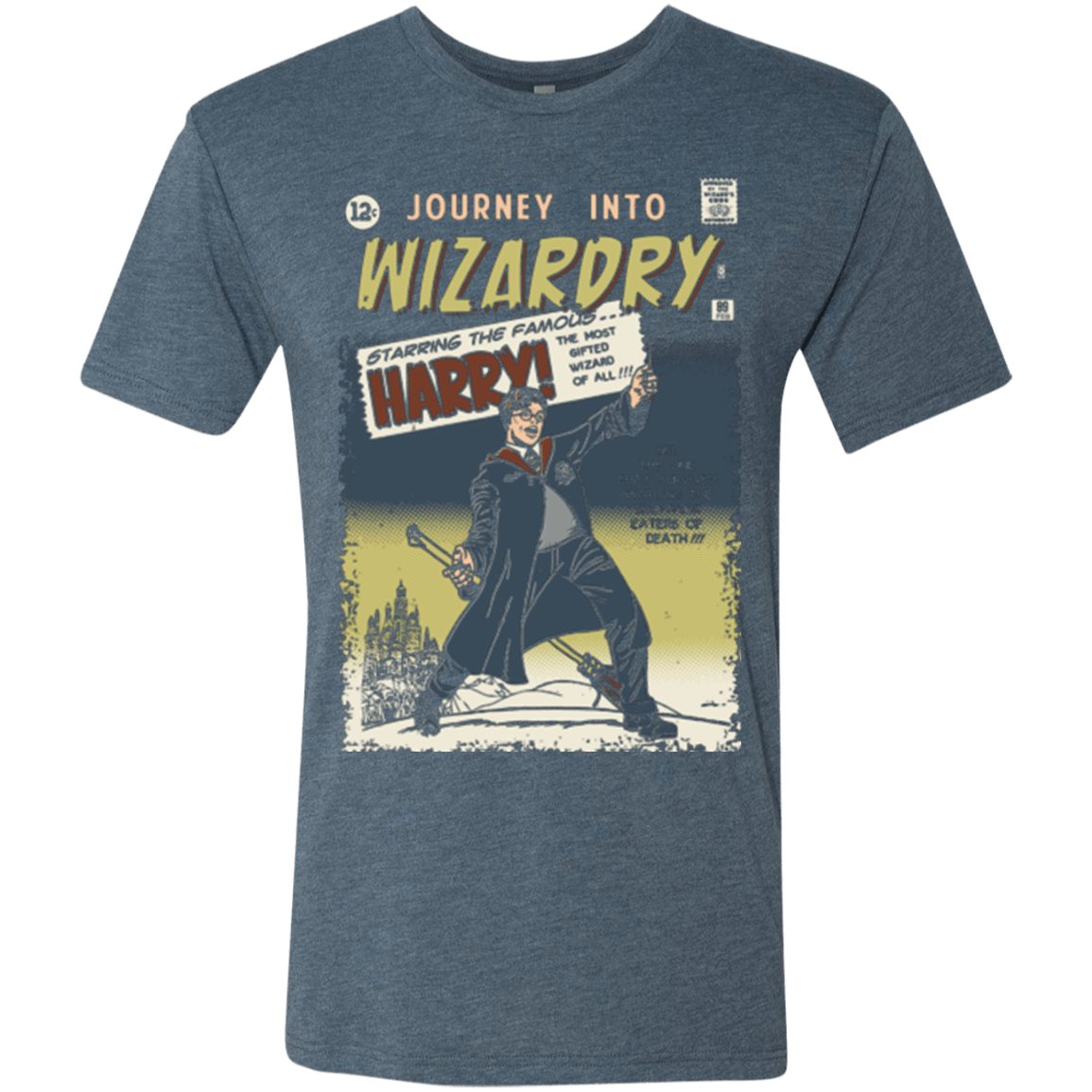 T-Shirts Indigo / Small Journey into Wizardry Men's Triblend T-Shirt