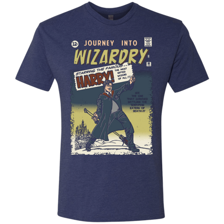 T-Shirts Vintage Navy / Small Journey into Wizardry Men's Triblend T-Shirt
