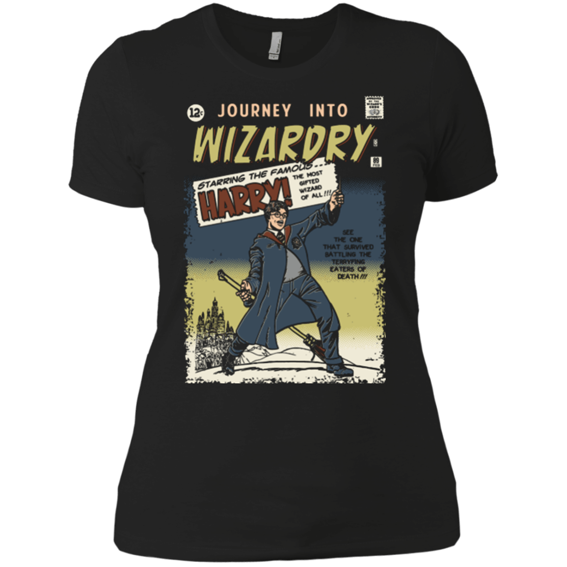 T-Shirts Black / X-Small Journey into Wizardry Women's Premium T-Shirt