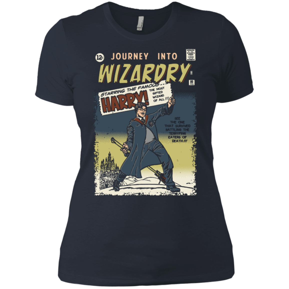 T-Shirts Indigo / X-Small Journey into Wizardry Women's Premium T-Shirt