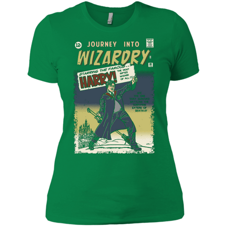 T-Shirts Kelly Green / X-Small Journey into Wizardry Women's Premium T-Shirt