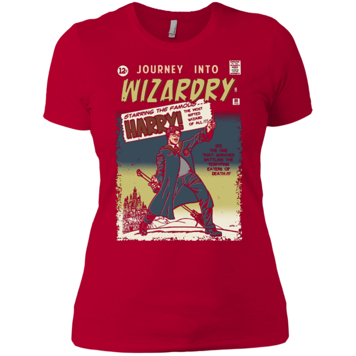 T-Shirts Red / X-Small Journey into Wizardry Women's Premium T-Shirt