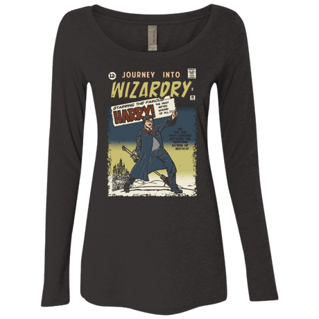 T-Shirts Vintage Black / Small Journey into Wizardry Women's Triblend Long Sleeve Shirt