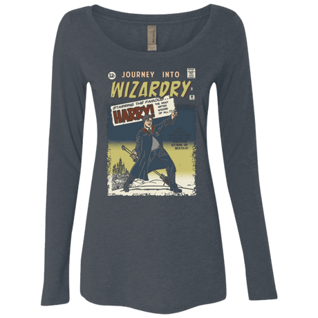 T-Shirts Vintage Navy / Small Journey into Wizardry Women's Triblend Long Sleeve Shirt