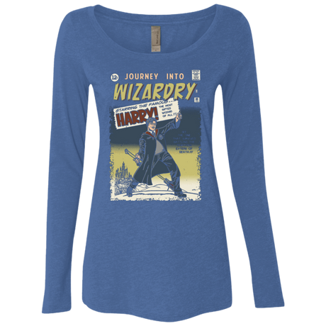 T-Shirts Vintage Royal / Small Journey into Wizardry Women's Triblend Long Sleeve Shirt