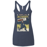 T-Shirts Vintage Navy / X-Small Journey into Wizardry Women's Triblend Racerback Tank