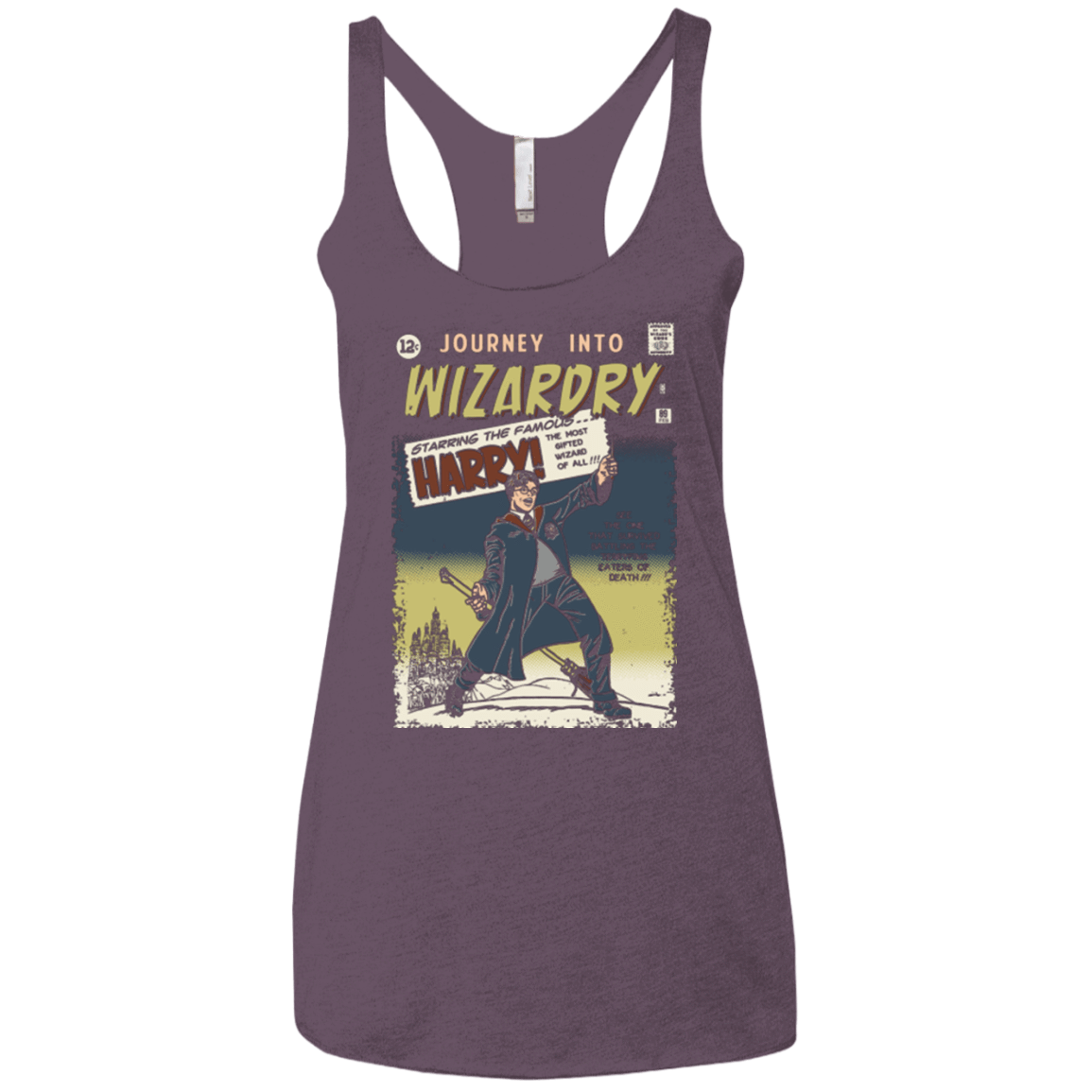 T-Shirts Vintage Purple / X-Small Journey into Wizardry Women's Triblend Racerback Tank