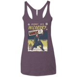 T-Shirts Vintage Purple / X-Small Journey into Wizardry Women's Triblend Racerback Tank