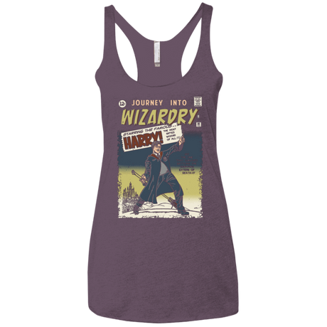 T-Shirts Vintage Purple / X-Small Journey into Wizardry Women's Triblend Racerback Tank