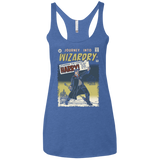 T-Shirts Vintage Royal / X-Small Journey into Wizardry Women's Triblend Racerback Tank