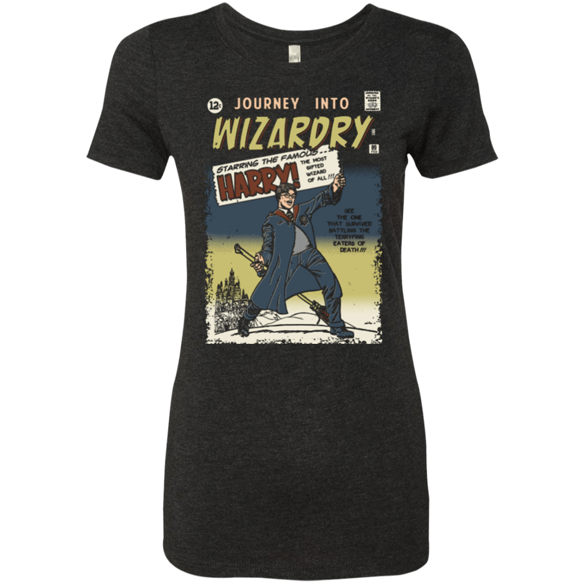 T-Shirts Vintage Black / Small Journey into Wizardry Women's Triblend T-Shirt