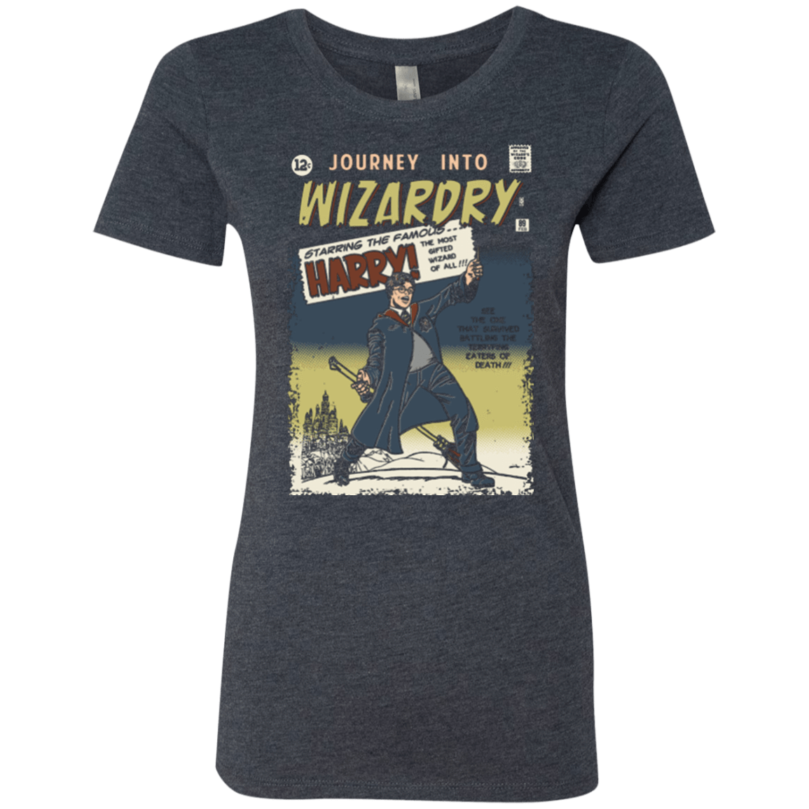 T-Shirts Vintage Navy / Small Journey into Wizardry Women's Triblend T-Shirt