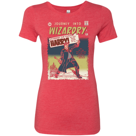 T-Shirts Vintage Red / Small Journey into Wizardry Women's Triblend T-Shirt