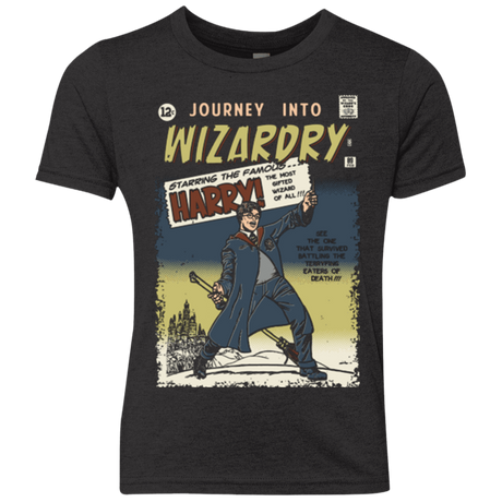 T-Shirts Vintage Black / YXS Journey into Wizardry Youth Triblend T-Shirt
