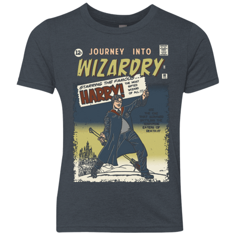 T-Shirts Vintage Navy / YXS Journey into Wizardry Youth Triblend T-Shirt