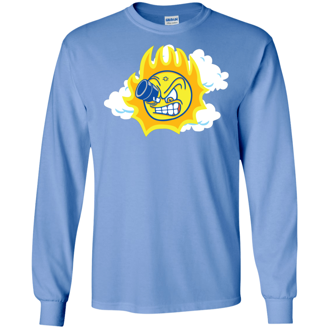 T-Shirts Carolina Blue / S Journey To The Angry Sun Men's Long Sleeve T-Shirt