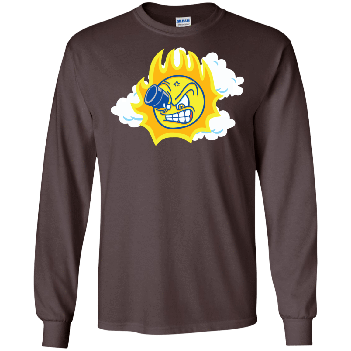 T-Shirts Dark Chocolate / S Journey To The Angry Sun Men's Long Sleeve T-Shirt