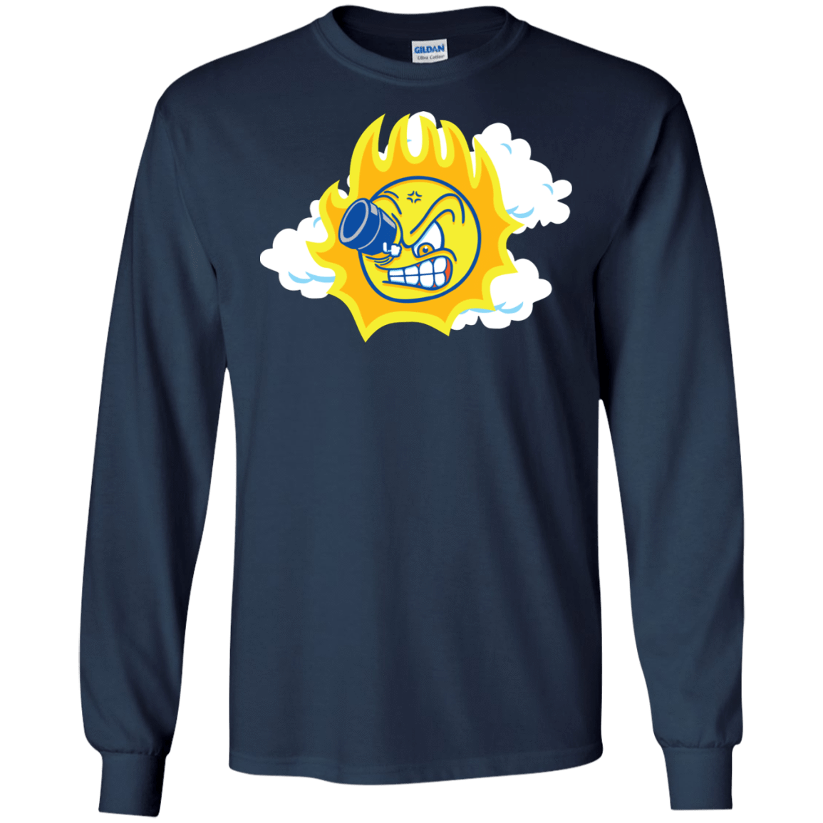 T-Shirts Navy / S Journey To The Angry Sun Men's Long Sleeve T-Shirt