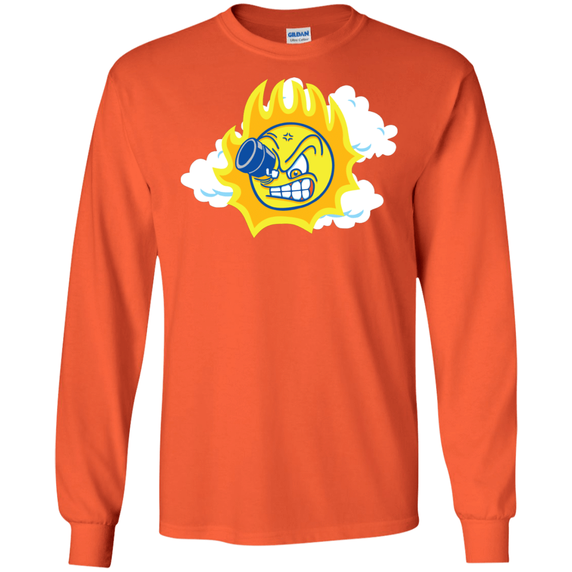 T-Shirts Orange / S Journey To The Angry Sun Men's Long Sleeve T-Shirt