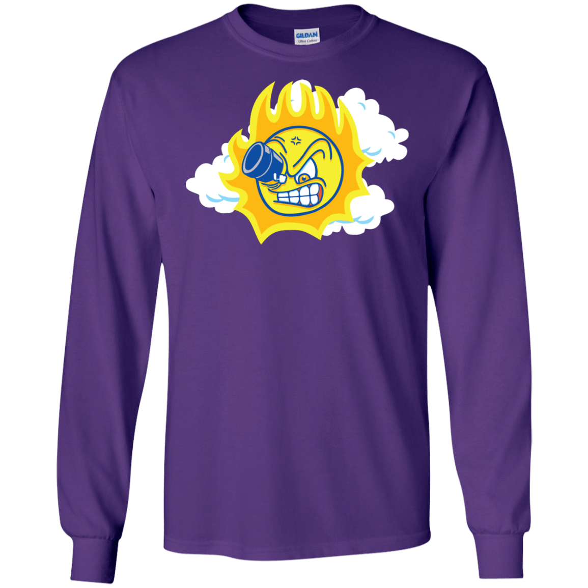 T-Shirts Purple / S Journey To The Angry Sun Men's Long Sleeve T-Shirt